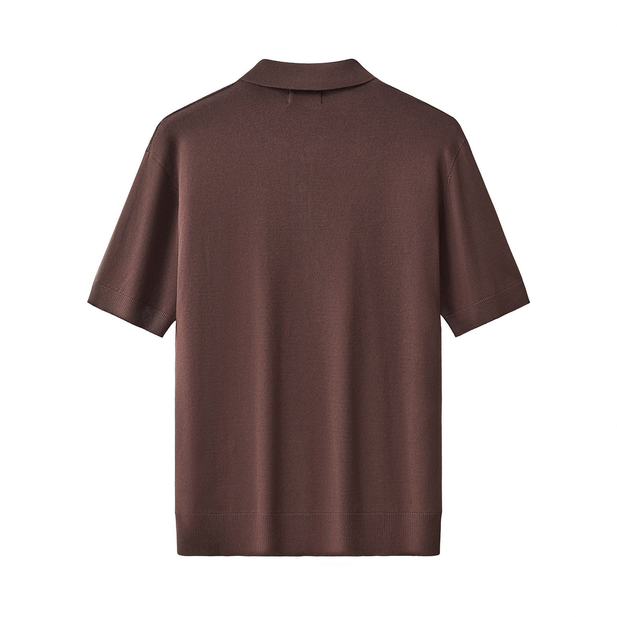Milano Texture Knit Polo BROWN