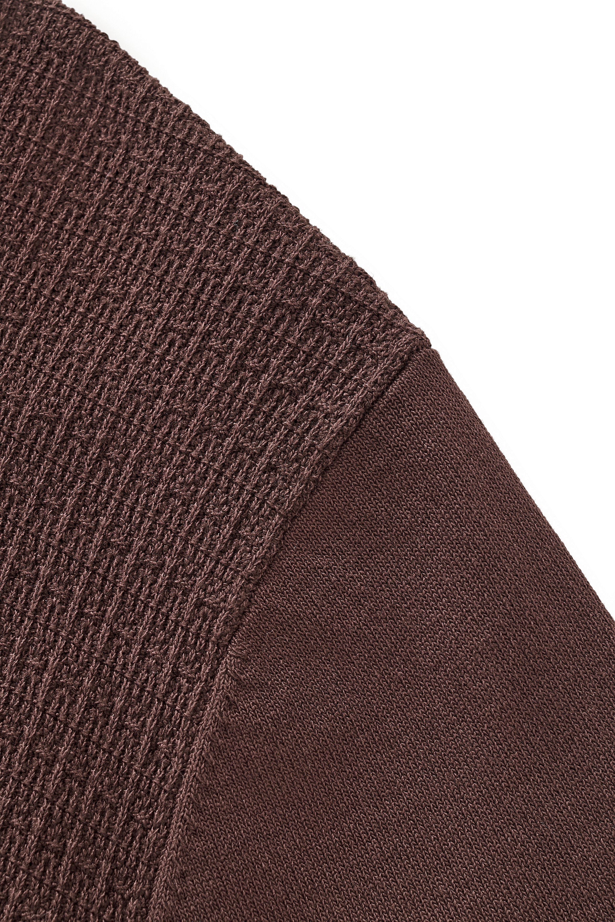Milano Texture Knit Polo BROWN