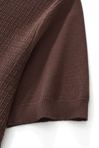 Milano Texture Knit Polo BROWN