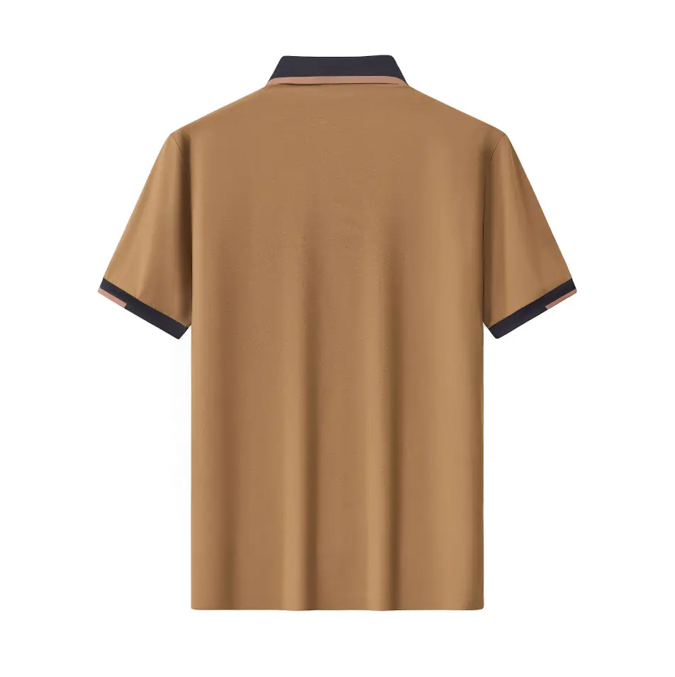 Contrast Trim Performance Polo - El Baron KHAKI