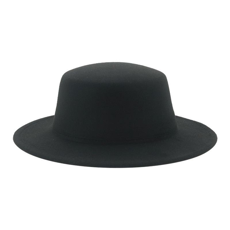 Women Luxury Fedora Hat Women Fedora Hat Women Solid Wide Brim Winter Men Hat Retro Wide Autumn Unique Style Men Hat Vintage Brown Formal Wedding Fedora Hats Stevvex