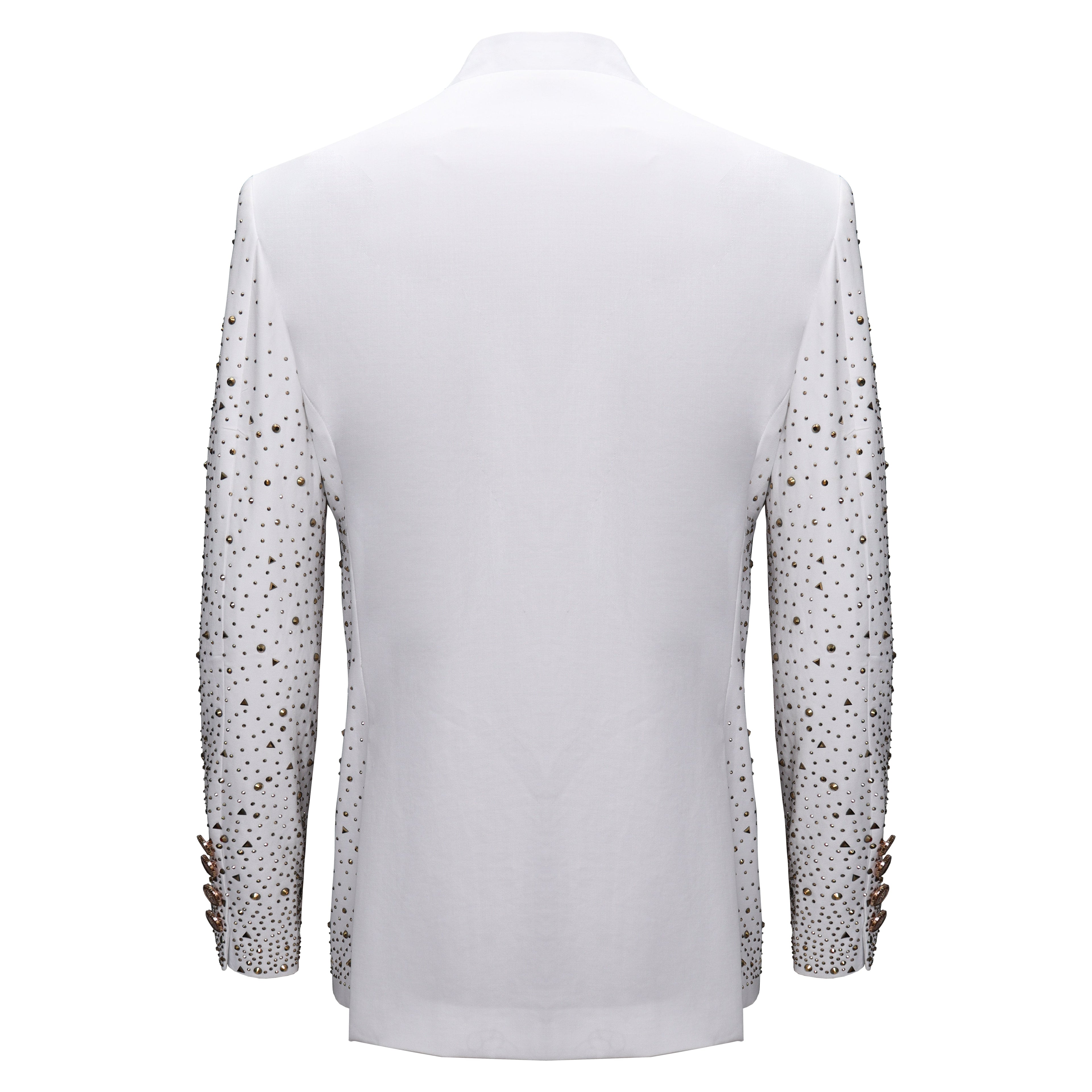 Culture Couture Embellished Blazer – Red Carpet Edition WHITE/GOLD
