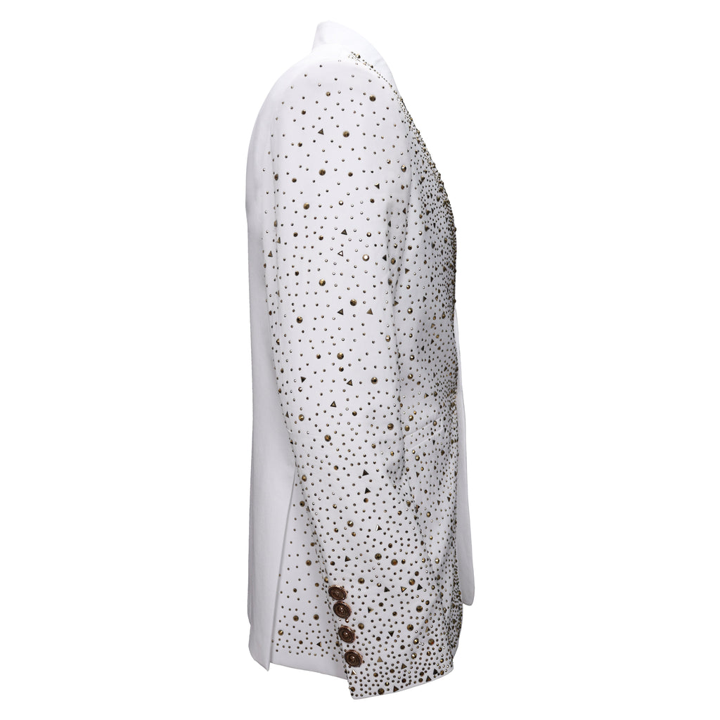 Culture Couture Embellished Blazer – Red Carpet Edition WHITE/GOLD