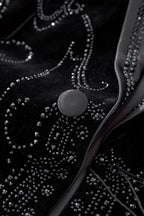 Valent Noir Velvet Blazer BLACK