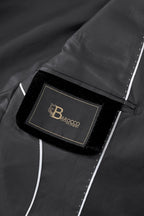 Valent Noir Velvet Blazer BLACK