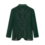Valent Velvet Blazer GREEN
