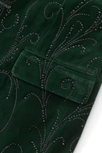 Valent Velvet Blazer GREEN