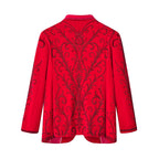 Valent Velvet Blazer RED