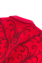 Valent Velvet Blazer RED