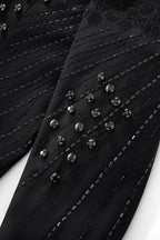 Radiant Hex Crystal Blazer BLACK/BLACK