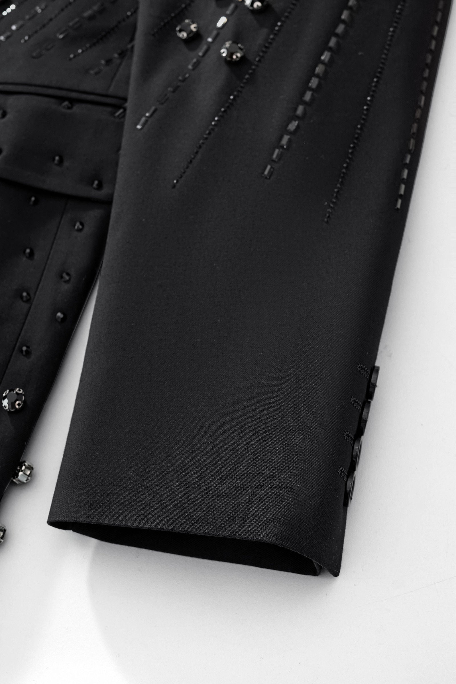 Radiant Hex Crystal Blazer BLACK/BLACK