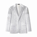Radiant Hex Crystal Blazer WHITE/SILVER