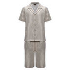 Men’s Classic Striped Lounge Set BEIGE