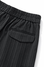 Crinkle Texture Shirt & Pant Set BLACK