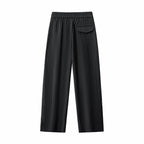Crinkle Texture Shirt & Pant Set BLACK