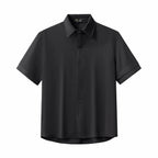 Flow Set – Textured Short Sleeve Shirt & Pant BLACK