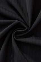 Flow Set – Textured Short Sleeve Shirt & Pant BLACK