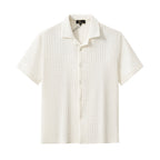 Loft Set – Textured Short Sleeve Shirt & Pant TAUPE