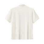 Loft Set – Textured Short Sleeve Shirt & Pant TAUPE
