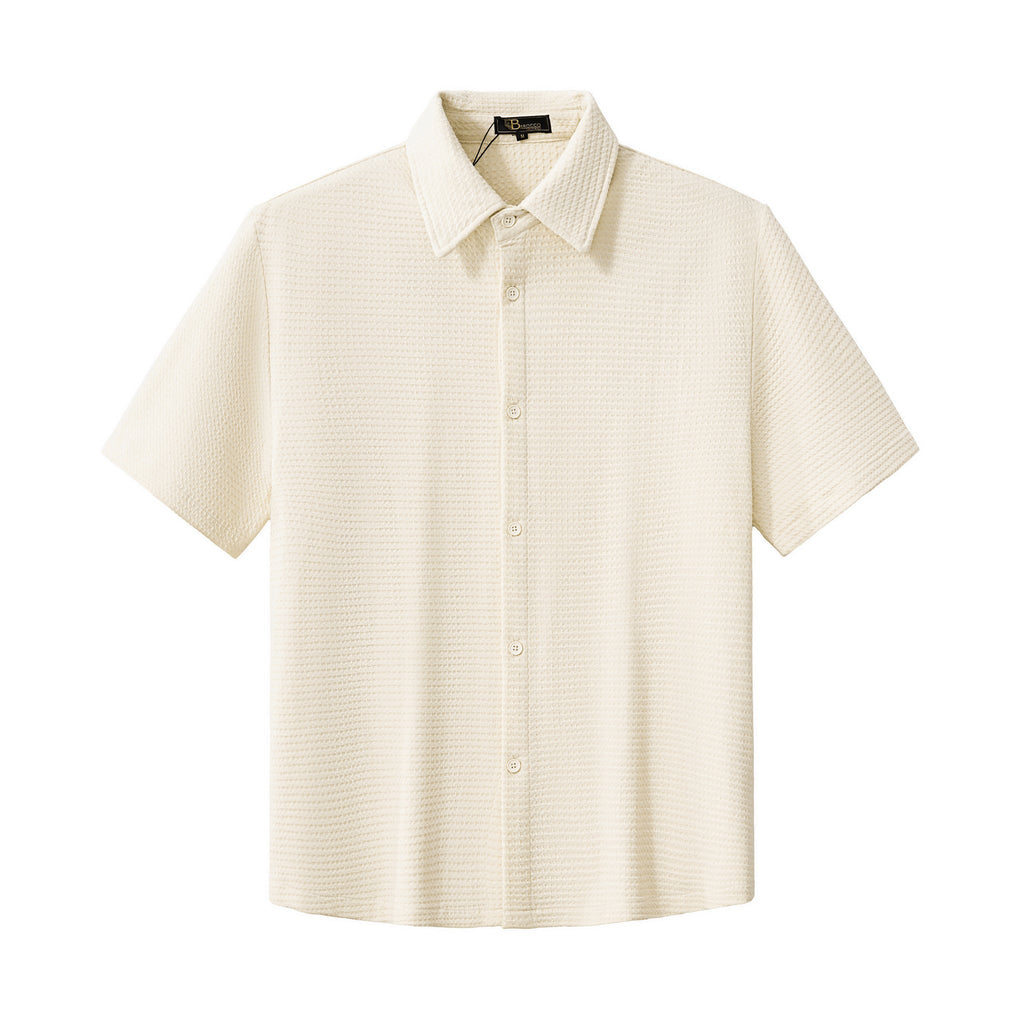 Vista Set – Waffle Textured Shirt & Pant TAUPE