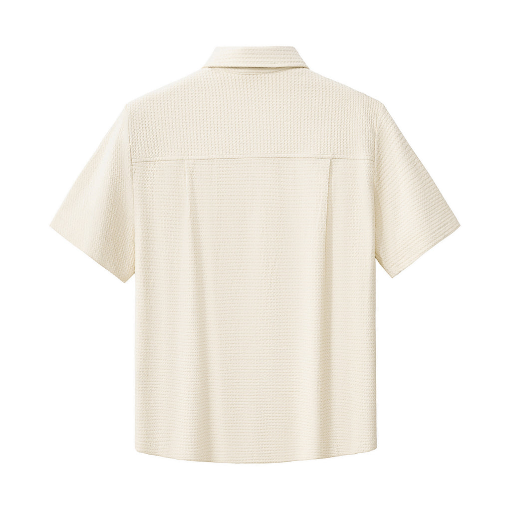 Vista Set – Waffle Textured Shirt & Pant TAUPE