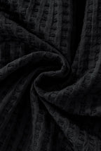Drift Set – Waffle Textured Shirt & Short BLACK