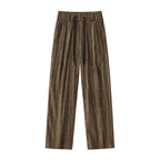 Strata Set – Printed Long Sleeve Shirt & Pant BROWN