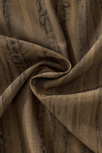Strata Set – Printed Long Sleeve Shirt & Pant BROWN
