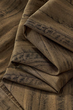 Strata Set – Printed Long Sleeve Shirt & Pant BROWN