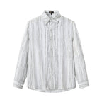 Strata Set – Printed Long Sleeve Shirt & Pant GREY