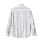 Strata Set – Printed Long Sleeve Shirt & Pant GREY