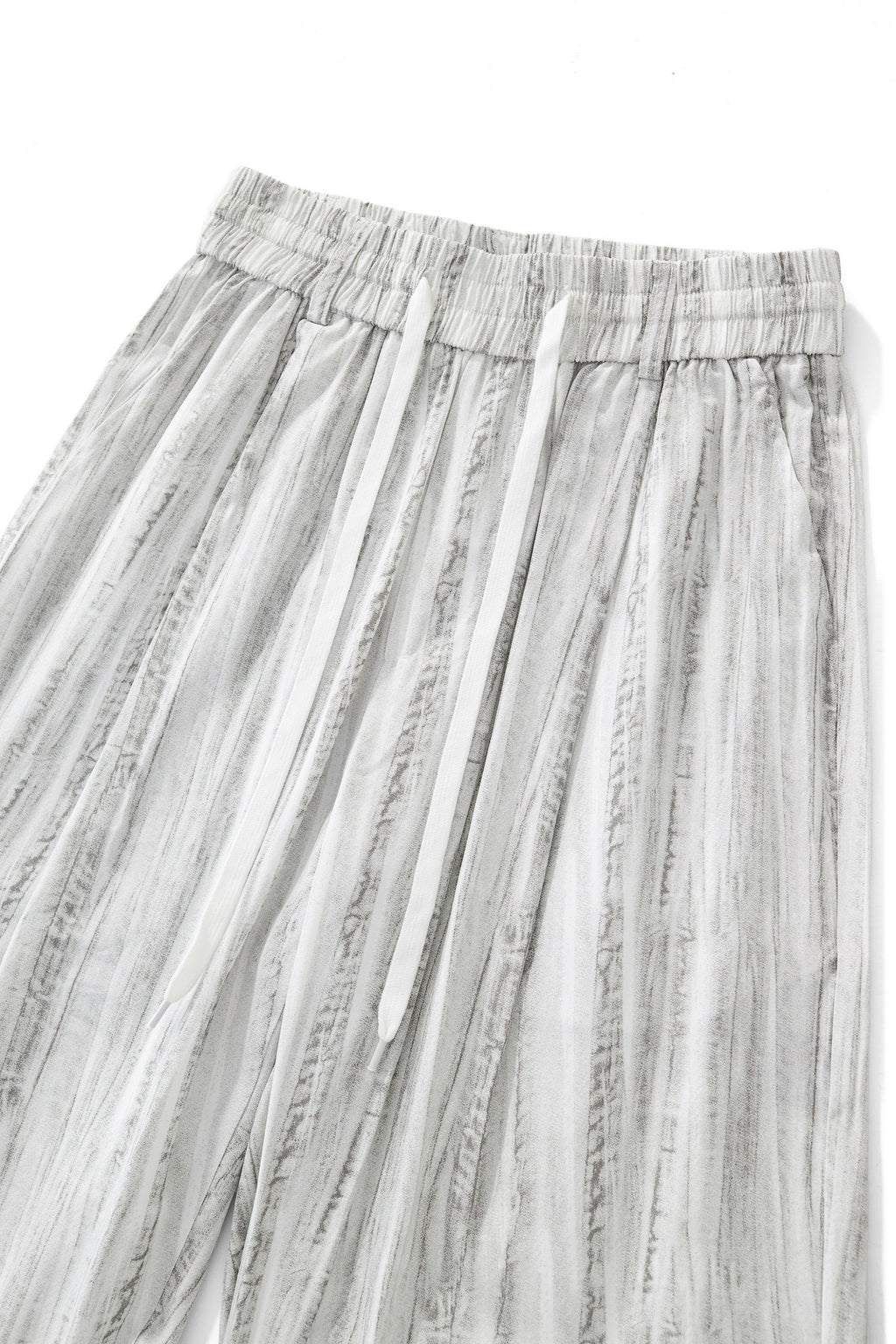 Strata Set – Printed Long Sleeve Shirt & Pant GREY
