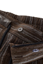 Canyon Set – Printed LS Shirt & Pleated pant BROWN