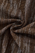 Canyon Set – Printed LS Shirt & Pleated pant BROWN