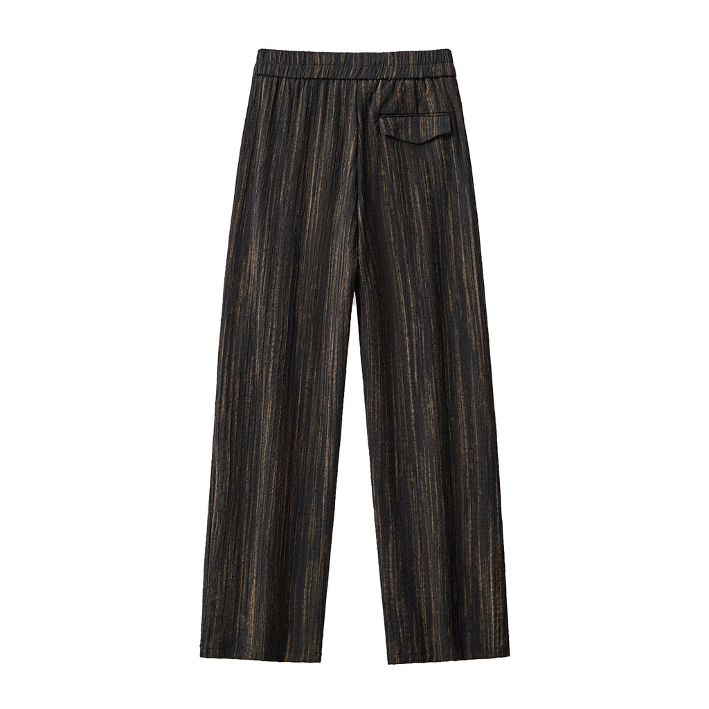 Canyon Set – Printed LS Shirt & Pleated pant BLACK
