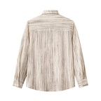 Canyon Set – Printed LS Shirt & Pleated pant TAUPE