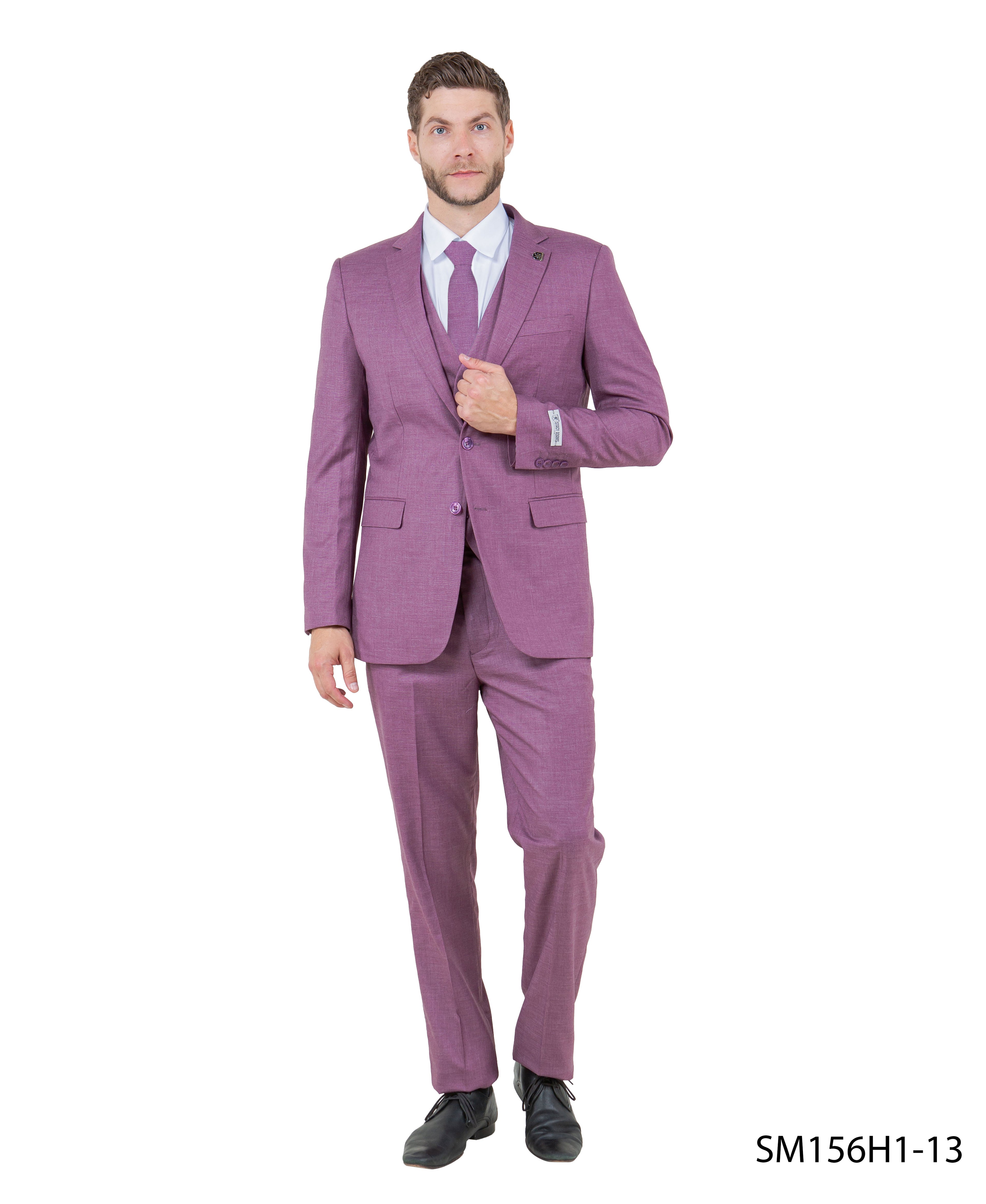 Stacy Adams 3PC Solid Suit Set