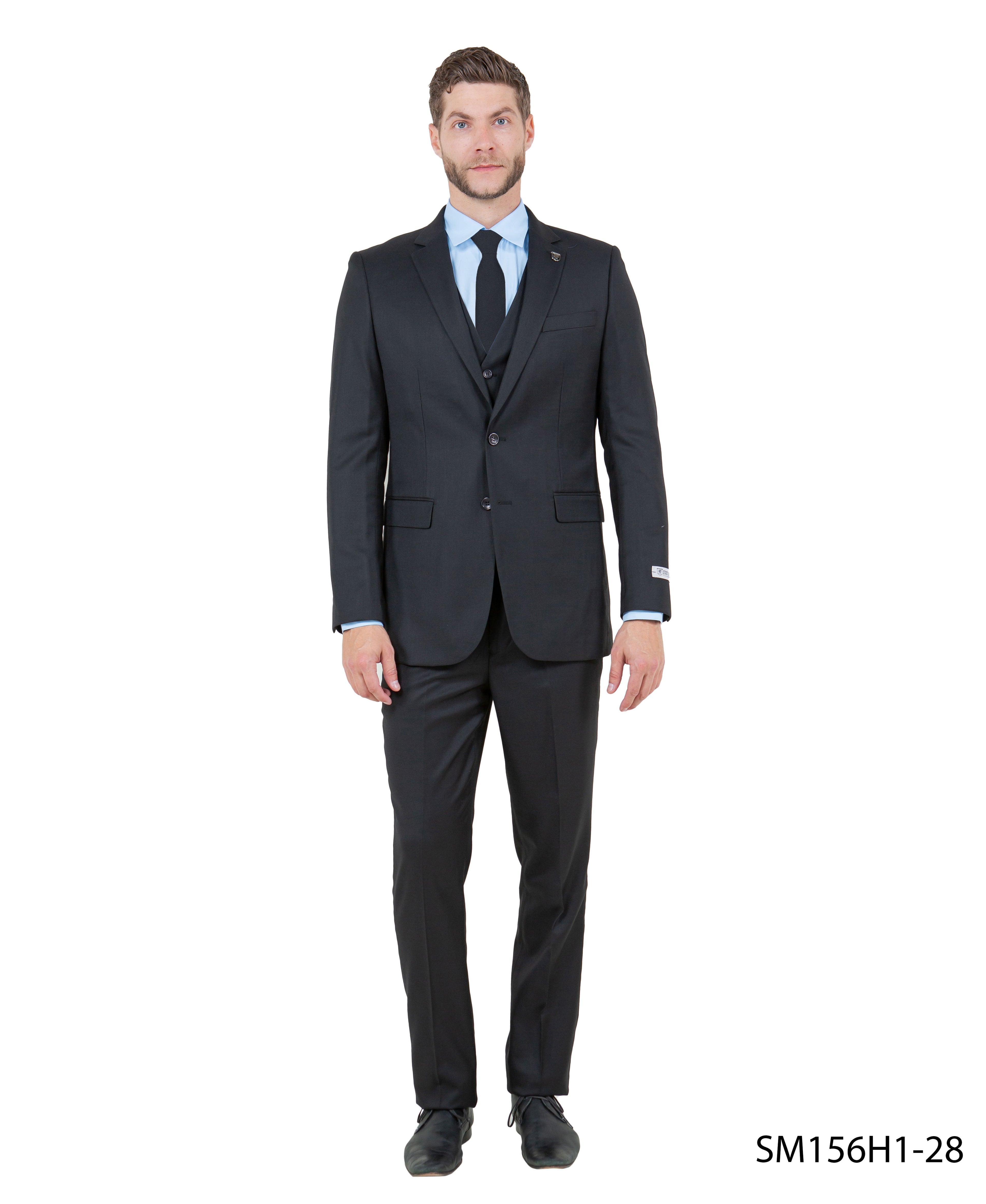 Stacy Adams 3PC Solid Suit Set