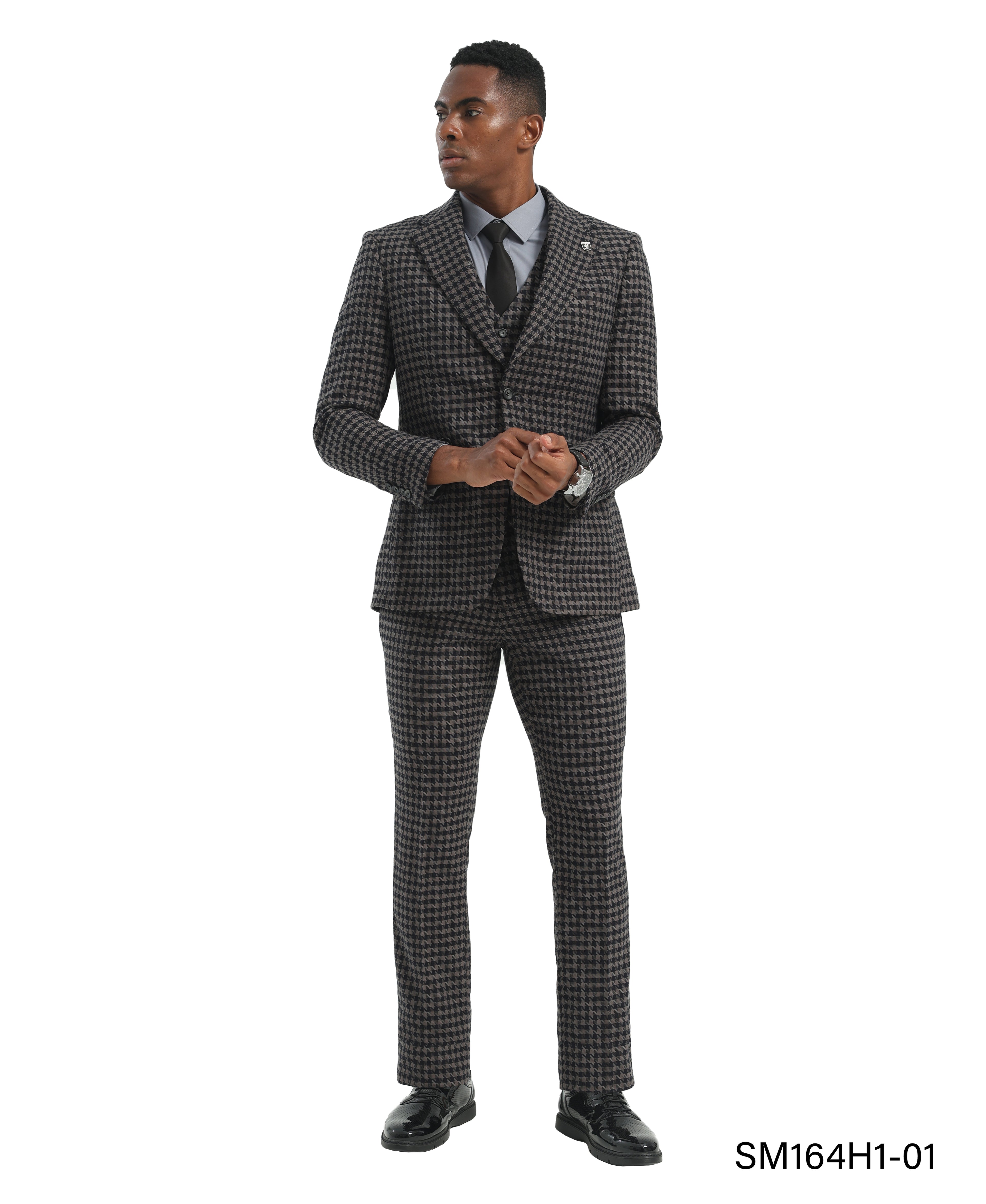 Stacy Adams Houndstooth Suit Set