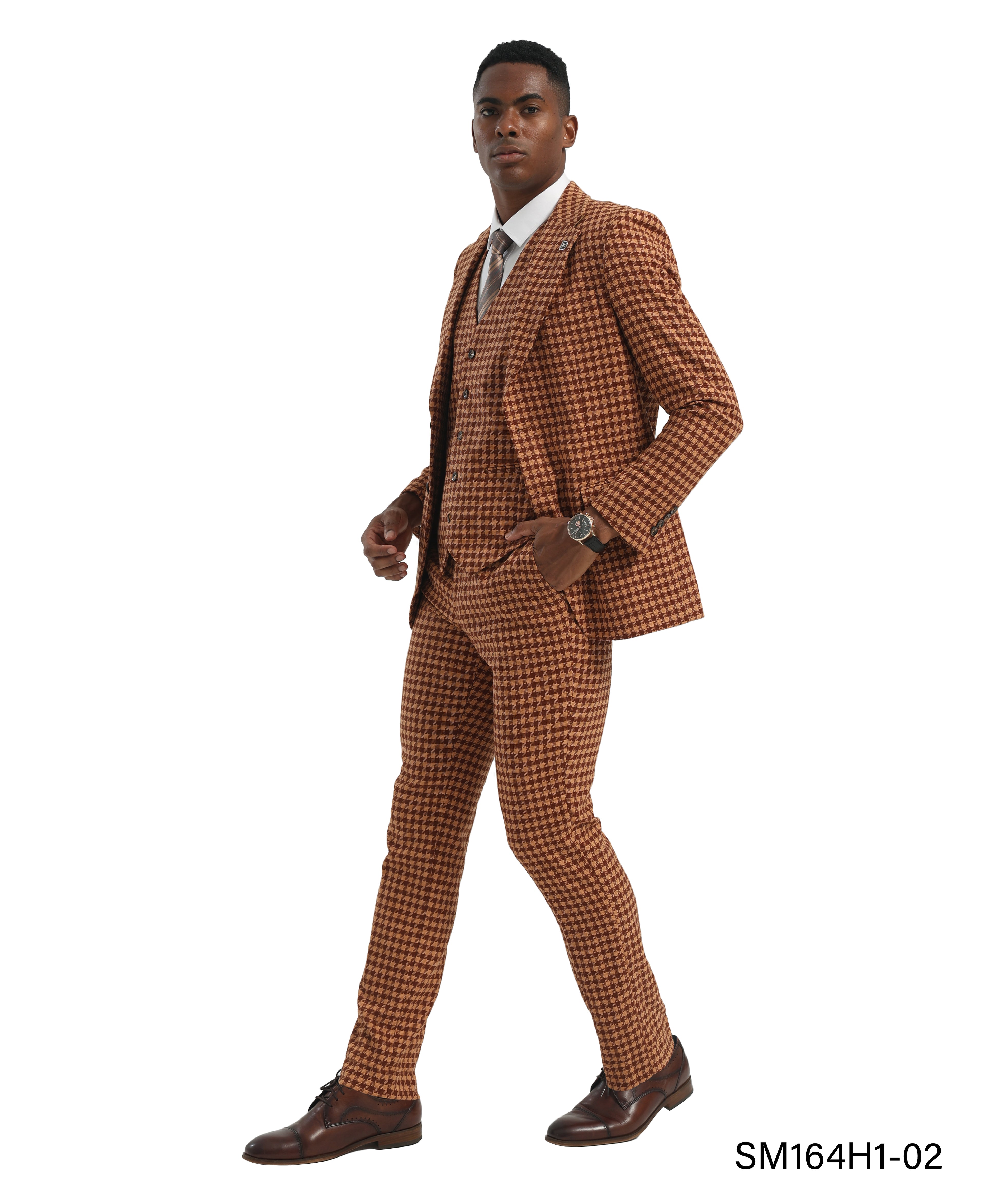 Stacy Adams Houndstooth Suit Set