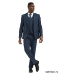 Stacy Adams 3pc WIndowpane Suits