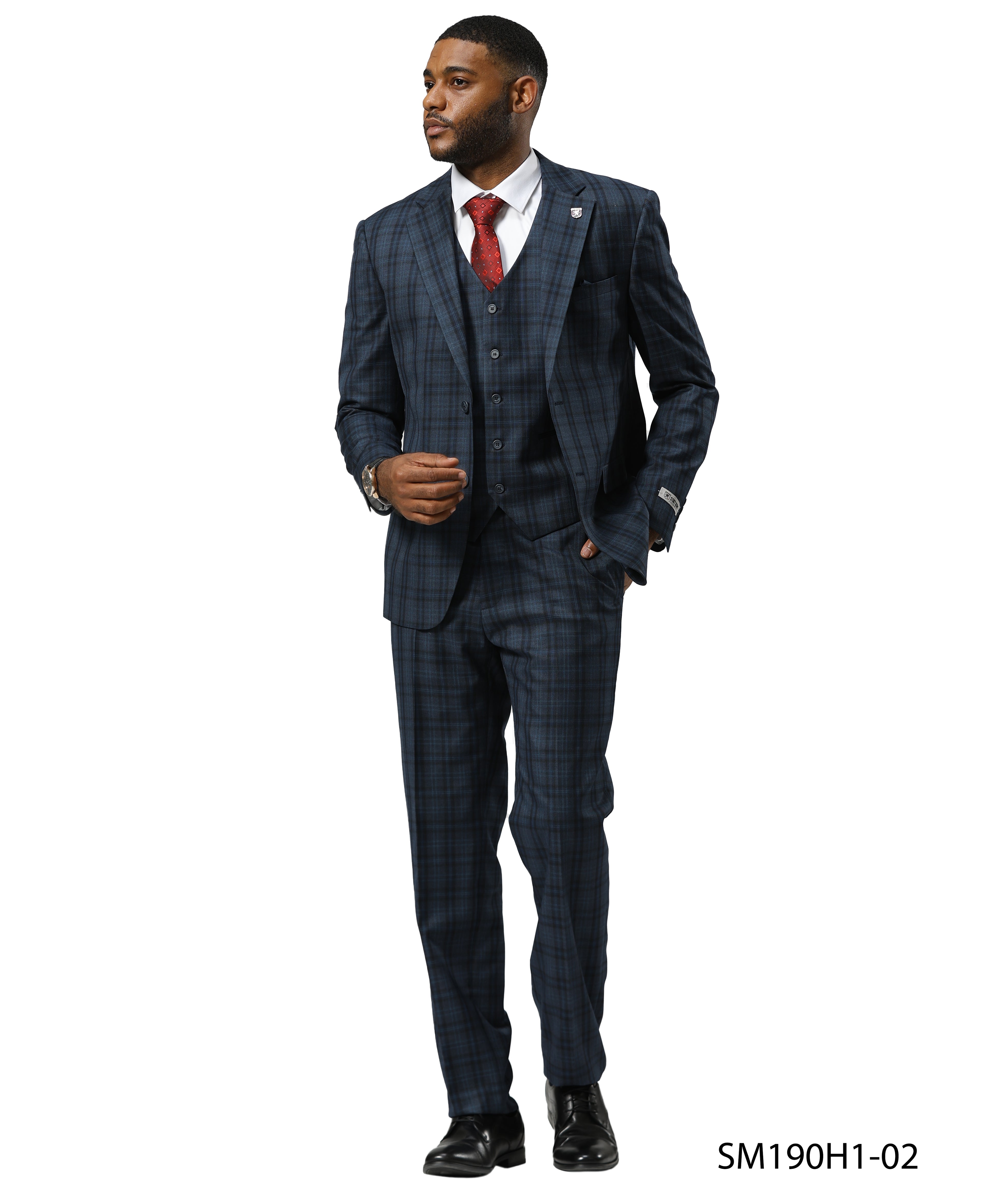 Mens-suit Tattersall Pattern by Stacy Adams