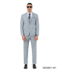 Mens-suit Crosshatch 3pc by Stacy Adams