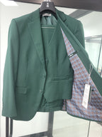 Men's Stacy Adams Hybrid-Fit 3pc Notch Lapel Suit Set, Jacket Vest and Pants