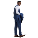 Men's Stacy Adams Sharkskin 3-Piece Suit