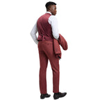Men's Stacy Adams Sharkskin 3-Piece Suit