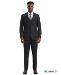 Mens-suit Windowpane By Stacy Adams