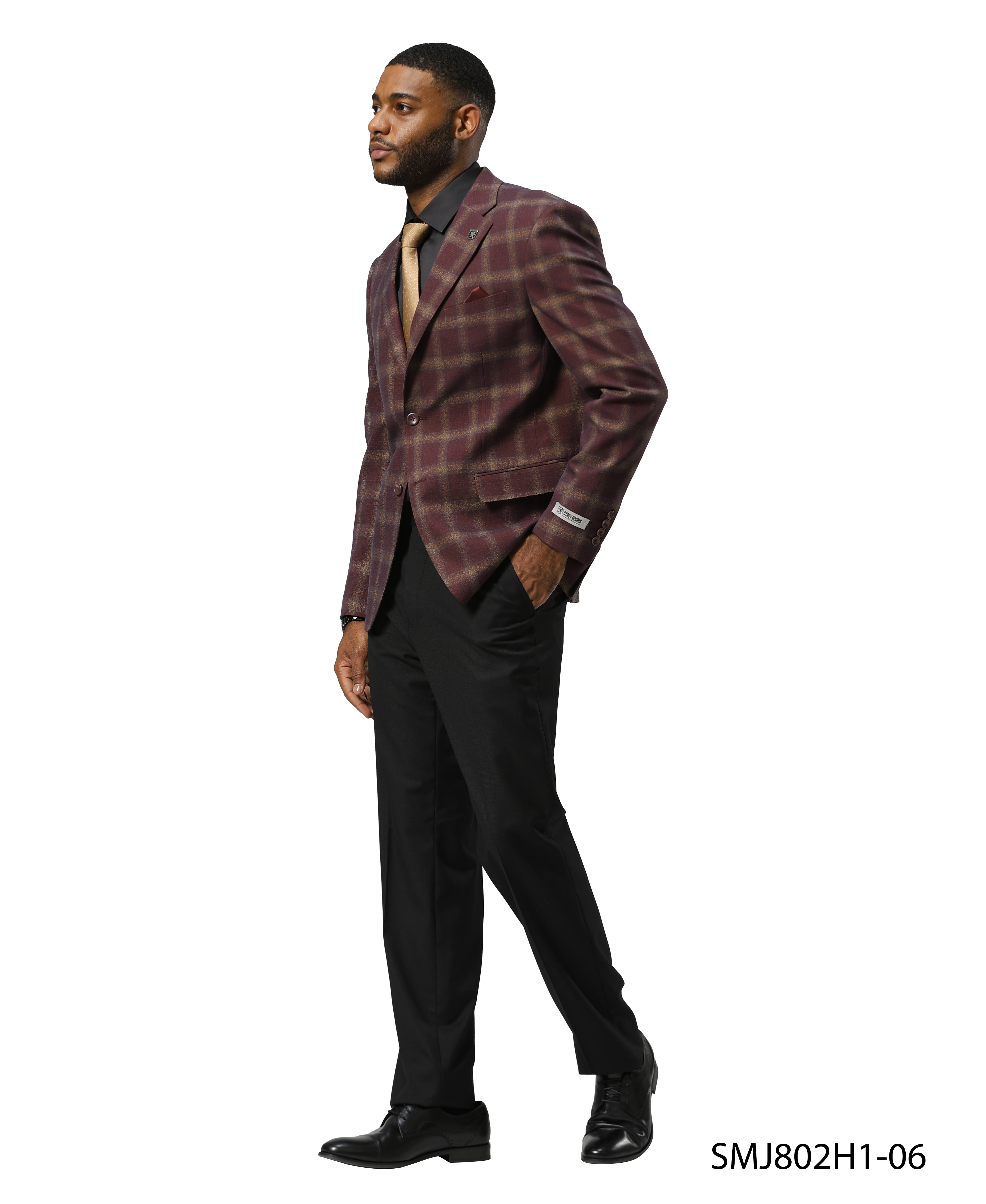 Mens-jacket Windowpane by Stacy Adams