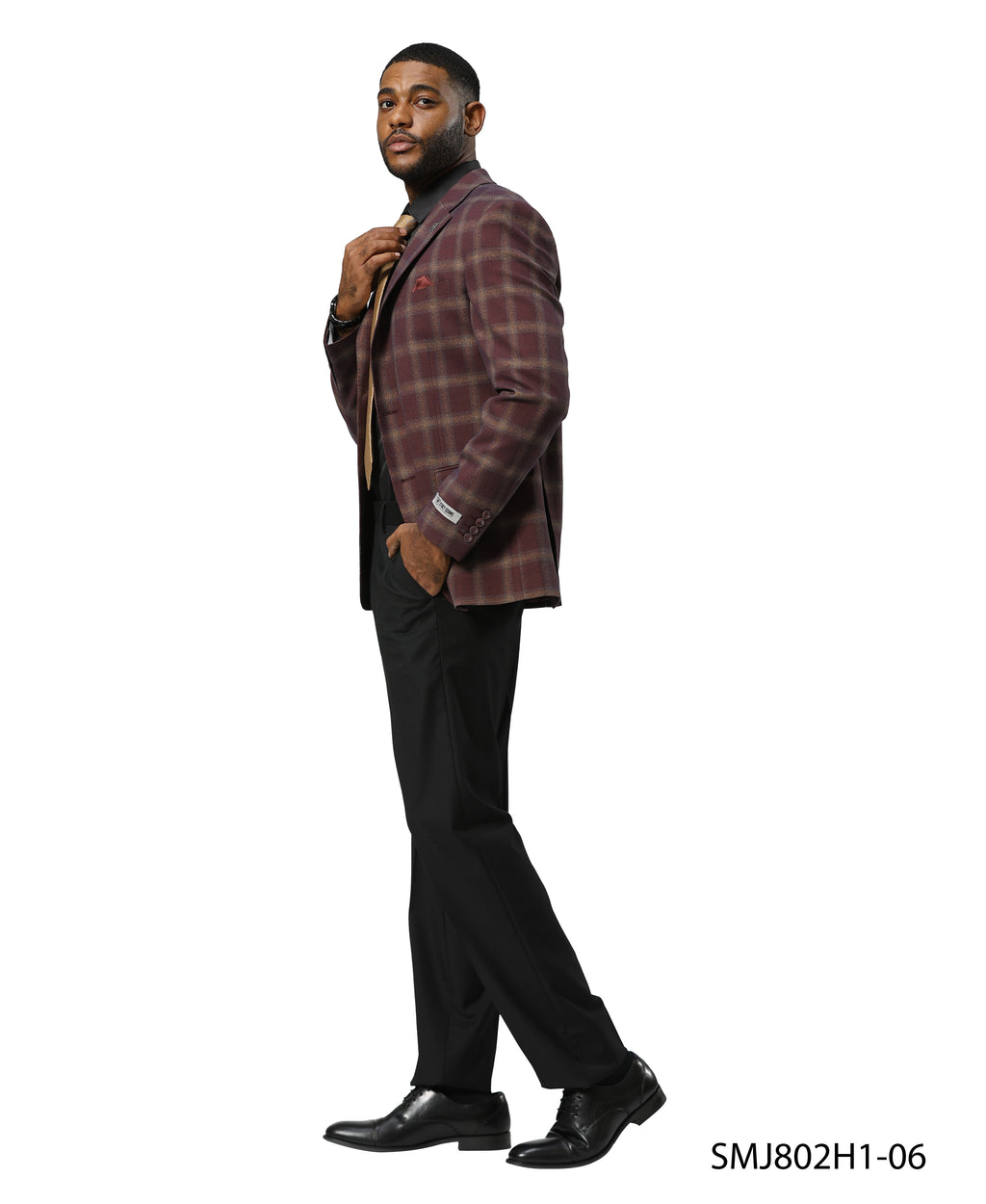 Mens-jacket Windowpane by Stacy Adams