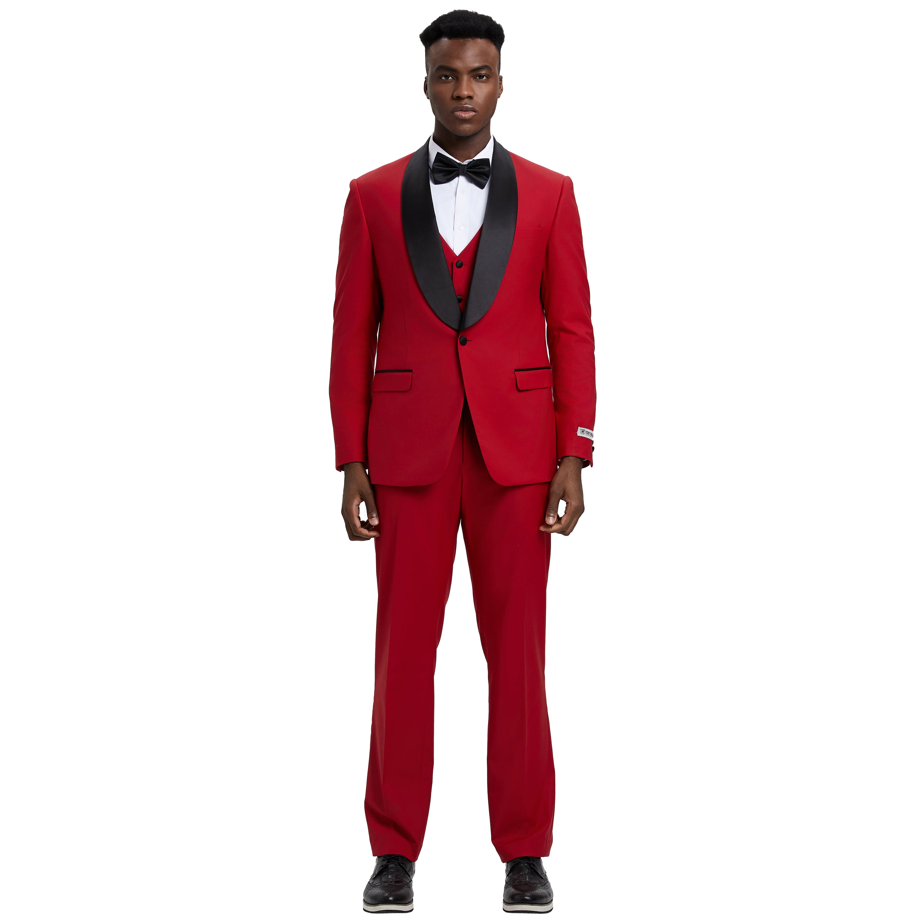 Men's Stacy Adams Hybrid-Fit 3pc Tuxedo Set
